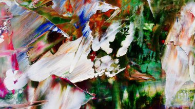 Renkli soyut arka plan duvar kağıdı. Modern motif görsel sanat. Yağlı boya karışımı. Moda el boyama bezi. Duvar dekorasyonu ve duvar resimleri fikri. 3 Boyutlu Doku