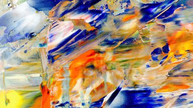 Renkli soyut arka plan duvar kağıdı. Modern motif görsel sanat. Yağlı boya karışımı. Moda el boyama bezi. Duvar dekorasyonu ve duvar resimleri fikri. 3 Boyutlu Doku