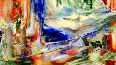 Renkli soyut arka plan duvar kağıdı. Modern motif görsel sanat. Yağlı boya karışımı. Moda el boyama bezi. Duvar dekorasyonu ve duvar resimleri fikri. 3 Boyutlu Doku