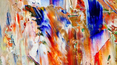 Renkli soyut arka plan duvar kağıdı. Modern motif görsel sanat. Yağlı boya karışımı. Moda el boyama bezi. Duvar dekorasyonu ve duvar resimleri fikri. 3 Boyutlu Doku