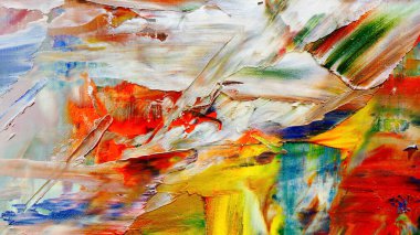 Renkli soyut arka plan duvar kağıdı. Modern motif görsel sanat. Yağlı boya karışımı. Moda el boyama bezi. Duvar dekorasyonu ve duvar resimleri fikri. 3 Boyutlu Doku