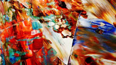 Renkli soyut arka plan duvar kağıdı. Modern motif görsel sanat. Yağlı boya karışımı. Moda el boyama bezi. Duvar dekorasyonu ve duvar resimleri fikri. 3 Boyutlu Doku