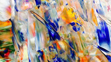 Renkli soyut arka plan duvar kağıdı. Modern motif görsel sanat. Yağlı boya karışımı. Moda el boyama bezi. Duvar dekorasyonu ve duvar resimleri fikri. 3 Boyutlu Doku