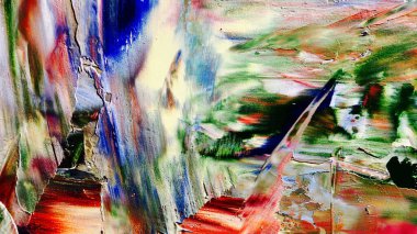 Renkli soyut arka plan duvar kağıdı. Modern motif görsel sanat. Yağlı boya karışımı. Moda el boyama bezi. Duvar dekorasyonu ve duvar resimleri fikri. 3 Boyutlu Doku