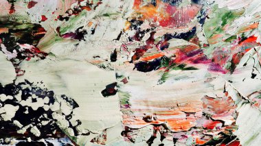 Renkli soyut arka plan duvar kağıdı. Modern motif görsel sanat. Yağlı boya karışımı. Moda el boyama bezi. Duvar dekorasyonu ve duvar resimleri fikri. 3 Boyutlu Doku