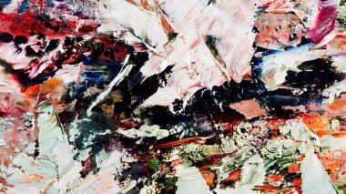 Renkli soyut arka plan duvar kağıdı. Modern motif görsel sanat. Yağlı boya karışımı. Moda el boyama bezi. Duvar dekorasyonu ve duvar resimleri fikri. 3 Boyutlu Doku