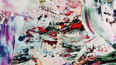 Renkli soyut arka plan duvar kağıdı. Modern motif görsel sanat. Yağlı boya karışımı. Moda el boyama bezi. Duvar dekorasyonu ve duvar resimleri fikri. 3 Boyutlu Doku