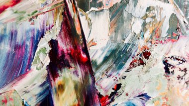 Renkli soyut arka plan duvar kağıdı. Modern motif görsel sanat. Yağlı boya karışımı. Moda el boyama bezi. Duvar dekorasyonu ve duvar resimleri fikri. 3 Boyutlu Doku