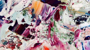 Renkli soyut arka plan duvar kağıdı. Modern motif görsel sanat. Yağlı boya karışımı. Moda el boyama bezi. Duvar dekorasyonu ve duvar resimleri fikri. 3 Boyutlu Doku