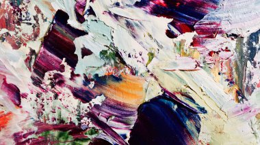 Renkli soyut arka plan duvar kağıdı. Modern motif görsel sanat. Yağlı boya karışımı. Moda el boyama bezi. Duvar dekorasyonu ve duvar resimleri fikri. 3 Boyutlu Doku