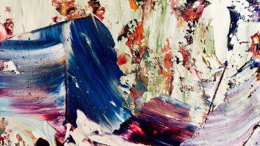 Renkli soyut arka plan duvar kağıdı. Modern motif görsel sanat. Yağlı boya karışımı. Moda el boyama bezi. Duvar dekorasyonu ve duvar resimleri fikri. 3 Boyutlu Doku