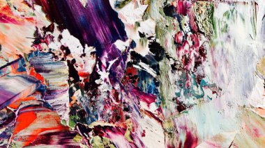 Renkli soyut arka plan duvar kağıdı. Modern motif görsel sanat. Yağlı boya karışımı. Moda el boyama bezi. Duvar dekorasyonu ve duvar resimleri fikri. 3 Boyutlu Doku