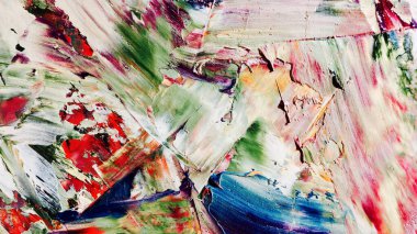 Renkli soyut arka plan duvar kağıdı. Modern motif görsel sanat. Yağlı boya karışımı. Moda el boyama bezi. Duvar dekorasyonu ve duvar resimleri fikri. 3 Boyutlu Doku