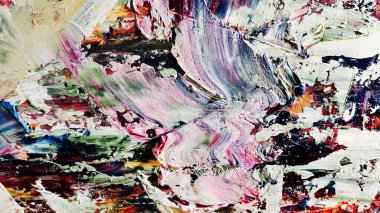 Renkli soyut arka plan duvar kağıdı. Modern motif görsel sanat. Yağlı boya karışımı. Moda el boyama bezi. Duvar dekorasyonu ve duvar resimleri fikri. 3 Boyutlu Doku