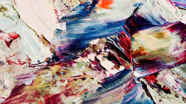 Renkli soyut arka plan duvar kağıdı. Modern motif görsel sanat. Yağlı boya karışımı. Moda el boyama bezi. Duvar dekorasyonu ve duvar resimleri fikri. 3 Boyutlu Doku