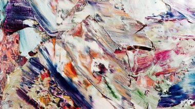 Renkli soyut arka plan duvar kağıdı. Modern motif görsel sanat. Yağlı boya karışımı. Moda el boyama bezi. Duvar dekorasyonu ve duvar resimleri fikri. 3 Boyutlu Doku