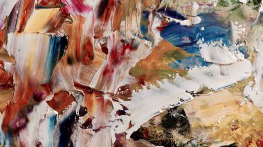 Renkli soyut arka plan duvar kağıdı. Modern motif görsel sanat. Yağlı boya karışımı. Moda el boyama bezi. Duvar dekorasyonu ve duvar resimleri fikri. 3 Boyutlu Doku