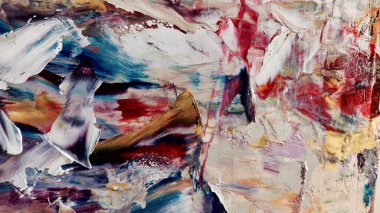 Renkli soyut arka plan duvar kağıdı. Modern motif görsel sanat. Yağlı boya karışımı. Moda el boyama bezi. Duvar dekorasyonu ve duvar resimleri fikri. 3 Boyutlu Doku