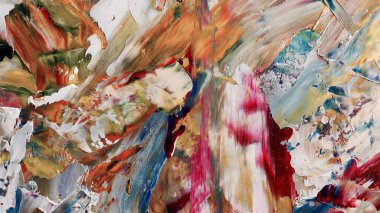 Renkli soyut arka plan duvar kağıdı. Modern motif görsel sanat. Yağlı boya karışımı. Moda el boyama bezi. Duvar dekorasyonu ve duvar resimleri fikri. 3 Boyutlu Doku
