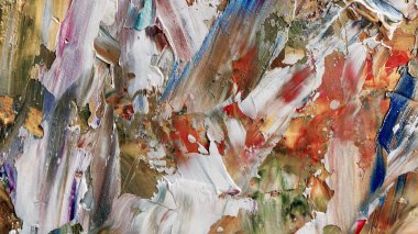 Renkli soyut arka plan duvar kağıdı. Modern motif görsel sanat. Yağlı boya karışımı. Moda el boyama bezi. Duvar dekorasyonu ve duvar resimleri fikri. 3 Boyutlu Doku