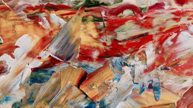 Renkli soyut arka plan duvar kağıdı. Modern motif görsel sanat. Yağlı boya karışımı. Moda el boyama bezi. Duvar dekorasyonu ve duvar resimleri fikri. 3 Boyutlu Doku