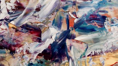 Renkli soyut arka plan duvar kağıdı. Modern motif görsel sanat. Yağlı boya karışımı. Moda el boyama bezi. Duvar dekorasyonu ve duvar resimleri fikri. 3 Boyutlu Doku