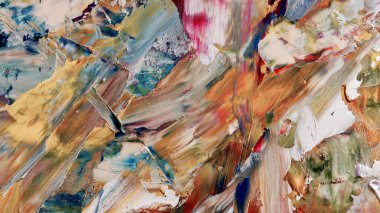 Renkli soyut arka plan duvar kağıdı. Modern motif görsel sanat. Yağlı boya karışımı. Moda el boyama bezi. Duvar dekorasyonu ve duvar resimleri fikri. 3 Boyutlu Doku