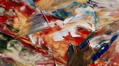 Renkli soyut arka plan duvar kağıdı. Modern motif görsel sanat. Yağlı boya karışımı. Moda el boyama bezi. Duvar dekorasyonu ve duvar resimleri fikri. 3 Boyutlu Doku