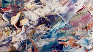 Renkli soyut arka plan duvar kağıdı. Modern motif görsel sanat. Yağlı boya karışımı. Moda el boyama bezi. Duvar dekorasyonu ve duvar resimleri fikri. 3 Boyutlu Doku