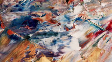 Renkli soyut arka plan duvar kağıdı. Modern motif görsel sanat. Yağlı boya karışımı. Moda el boyama bezi. Duvar dekorasyonu ve duvar resimleri fikri. 3 Boyutlu Doku