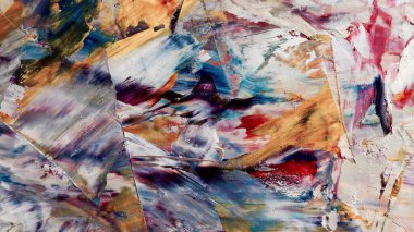 Renkli soyut arka plan duvar kağıdı. Modern motif görsel sanat. Yağlı boya karışımı. Moda el boyama bezi. Duvar dekorasyonu ve duvar resimleri fikri. 3 Boyutlu Doku
