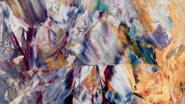 Renkli soyut arka plan duvar kağıdı. Modern motif görsel sanat. Yağlı boya karışımı. Moda el boyama bezi. Duvar dekorasyonu ve duvar resimleri fikri. 3 Boyutlu Doku