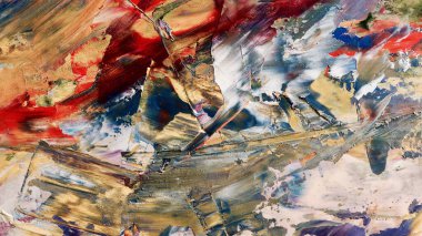 Renkli soyut arka plan duvar kağıdı. Modern motif görsel sanat. Yağlı boya karışımı. Moda el boyama bezi. Duvar dekorasyonu ve duvar resimleri fikri. 3 Boyutlu Doku