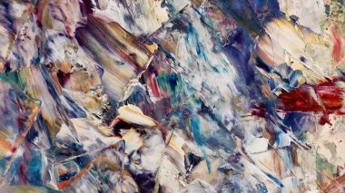 Renkli soyut arka plan duvar kağıdı. Modern motif görsel sanat. Yağlı boya karışımı. Moda el boyama bezi. Duvar dekorasyonu ve duvar resimleri fikri. 3 Boyutlu Doku