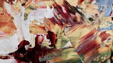 Renkli soyut arka plan duvar kağıdı. Modern motif görsel sanat. Yağlı boya karışımı. Moda el boyama bezi. Duvar dekorasyonu ve duvar resimleri fikri. 3 Boyutlu Doku