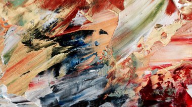 Renkli soyut arka plan duvar kağıdı. Modern motif görsel sanat. Yağlı boya karışımı. Moda el boyama bezi. Duvar dekorasyonu ve duvar resimleri fikri. 3 Boyutlu Doku