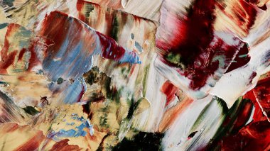 Renkli soyut arka plan duvar kağıdı. Modern motif görsel sanat. Yağlı boya karışımı. Moda el boyama bezi. Duvar dekorasyonu ve duvar resimleri fikri. 3 Boyutlu Doku