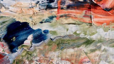 Renkli soyut arka plan duvar kağıdı. Modern motif görsel sanat. Yağlı boya karışımı. Moda el boyama bezi. Duvar dekorasyonu ve duvar resimleri fikri. 3 Boyutlu Doku