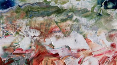 Renkli soyut arka plan duvar kağıdı. Modern motif görsel sanat. Yağlı boya karışımı. Moda el boyama bezi. Duvar dekorasyonu ve duvar resimleri fikri. 3 Boyutlu Doku