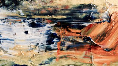 Renkli soyut arka plan duvar kağıdı. Modern motif görsel sanat. Yağlı boya karışımı. Moda el boyama bezi. Duvar dekorasyonu ve duvar resimleri fikri. 3 Boyutlu Doku