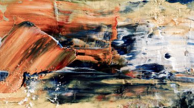 Renkli soyut arka plan duvar kağıdı. Modern motif görsel sanat. Yağlı boya karışımı. Moda el boyama bezi. Duvar dekorasyonu ve duvar resimleri fikri. 3 Boyutlu Doku