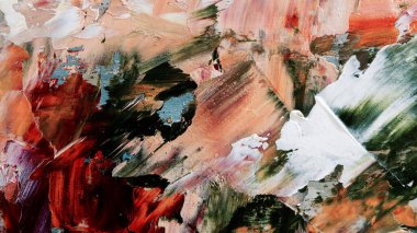 Renkli soyut arka plan duvar kağıdı. Modern motif görsel sanat. Yağlı boya karışımı. Moda el boyama bezi. Duvar dekorasyonu ve duvar resimleri fikri. 3 Boyutlu Doku