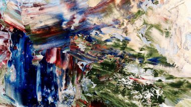 Renkli soyut arka plan duvar kağıdı. Modern motif görsel sanat. Yağlı boya karışımı. Moda el boyama bezi. Duvar dekorasyonu ve duvar resimleri fikri. 3 Boyutlu Doku