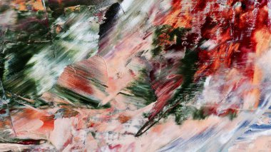 Renkli soyut arka plan duvar kağıdı. Modern motif görsel sanat. Yağlı boya karışımı. Moda el boyama bezi. Duvar dekorasyonu ve duvar resimleri fikri. 3 Boyutlu Doku