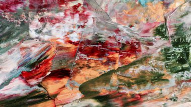 Renkli soyut arka plan duvar kağıdı. Modern motif görsel sanat. Yağlı boya karışımı. Moda el boyama bezi. Duvar dekorasyonu ve duvar resimleri fikri. 3 Boyutlu Doku