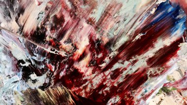 Renkli soyut arka plan duvar kağıdı. Modern motif görsel sanat. Yağlı boya karışımı. Moda el boyama bezi. Duvar dekorasyonu ve duvar resimleri fikri. 3 Boyutlu Doku