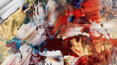 Renkli soyut arka plan duvar kağıdı. Modern motif görsel sanat. Yağlı boya karışımı. Moda el boyama bezi. Duvar dekorasyonu ve duvar resimleri fikri. 3 Boyutlu Doku