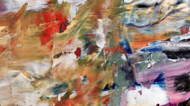 Renkli soyut arka plan duvar kağıdı. Modern motif görsel sanat. Yağlı boya karışımı. Moda el boyama bezi. Duvar dekorasyonu ve duvar resimleri fikri. 3 Boyutlu Doku