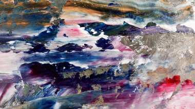 Renkli soyut arka plan duvar kağıdı. Modern motif görsel sanat. Yağlı boya karışımı. Moda el boyama bezi. Duvar dekorasyonu ve duvar resimleri fikri. 3 Boyutlu Doku