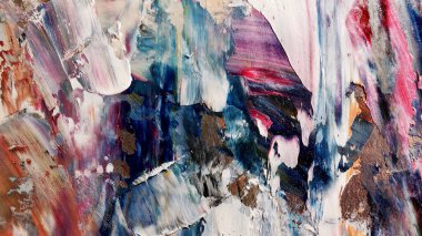 Renkli soyut arka plan duvar kağıdı. Modern motif görsel sanat. Yağlı boya karışımı. Moda el boyama bezi. Duvar dekorasyonu ve duvar resimleri fikri. 3 Boyutlu Doku